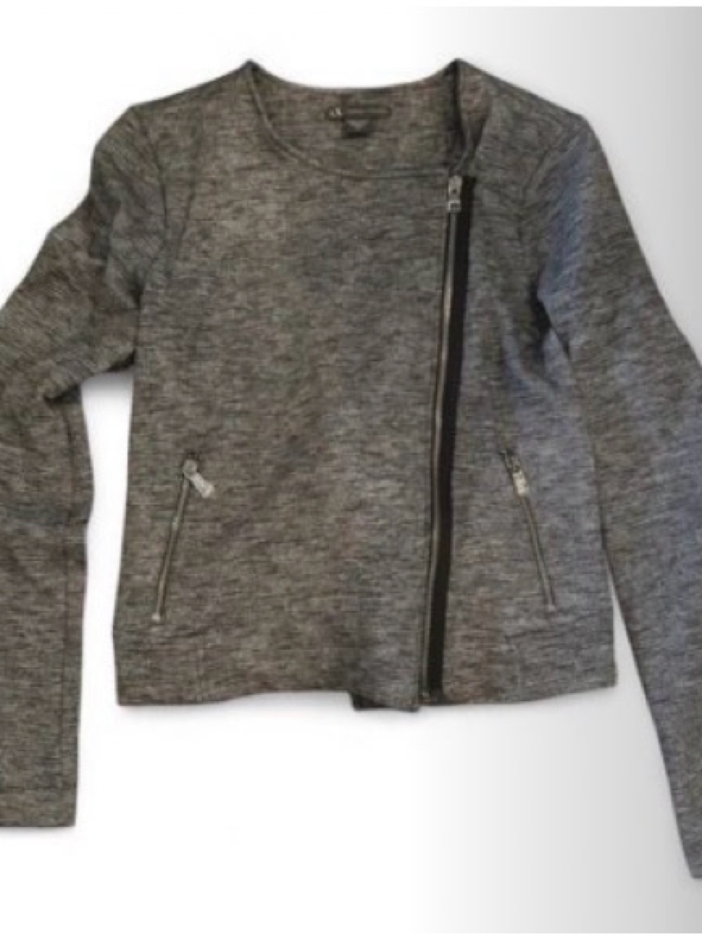 Armani Exchange Kids Gray Zip Jacket